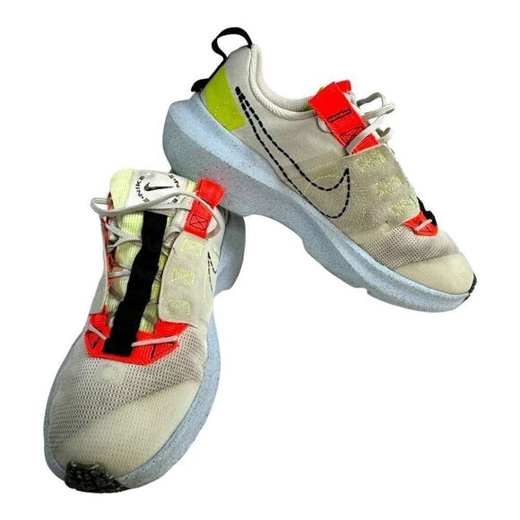 Nike Other - Nike Youth Running Shoes DB3351-010 6Y Neon & Red Mesh Sneakers Crater Impact
